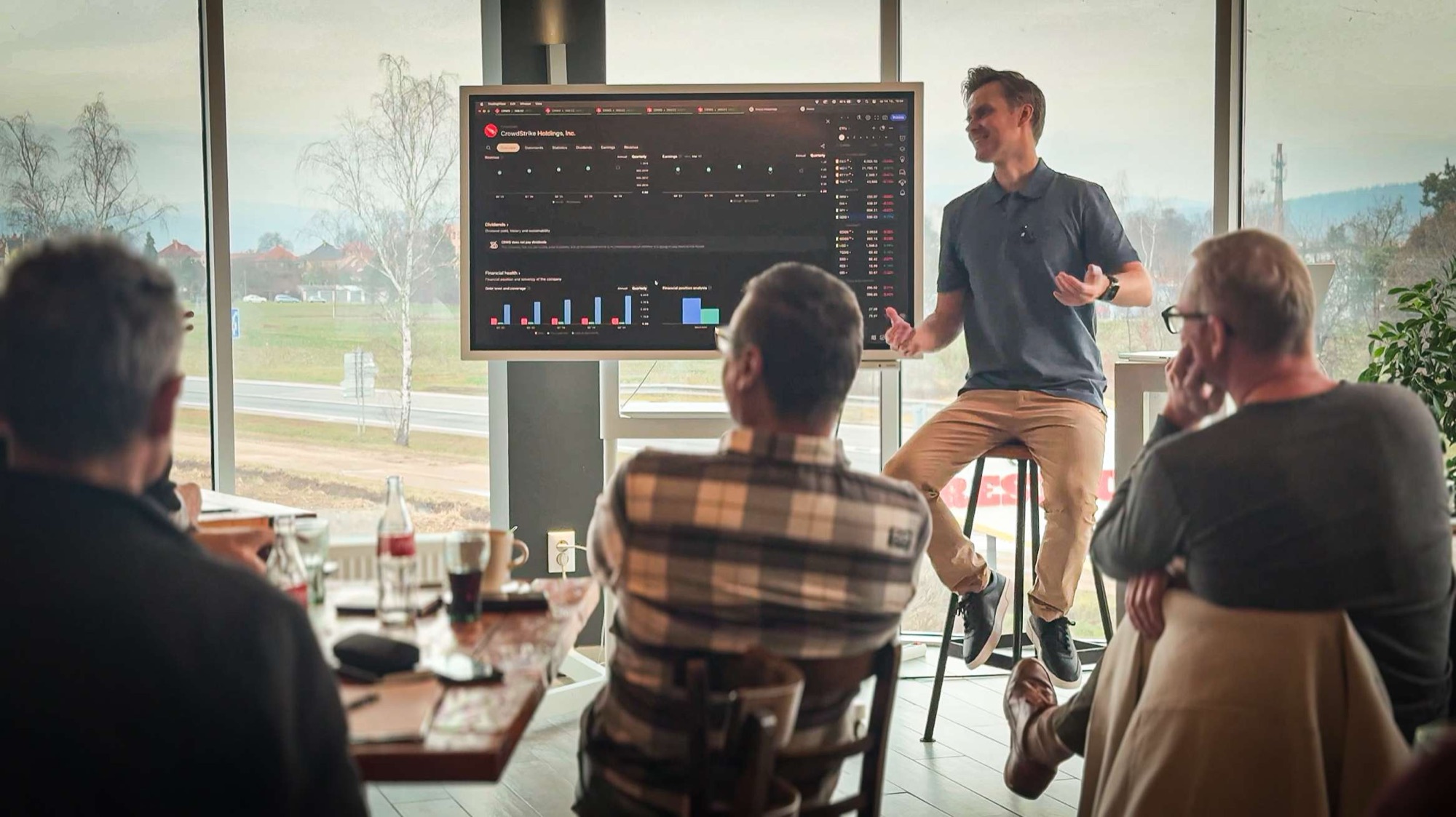 Dominik Kovařík vede workshop